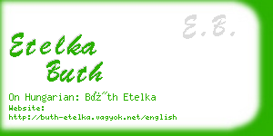 etelka buth business card